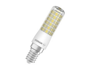LED žárovka OSRAM LEDTSLIM60 CL 6,5W/827 230V E14 FS1, čiřá, stmívatelná