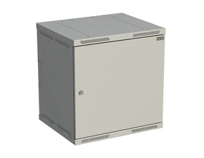 Rozvaděč nástěnný SOLARIX SENSA-12U-65-21-G, 19", 12U, RAL 7035, 600x500 mm, plechové dveře