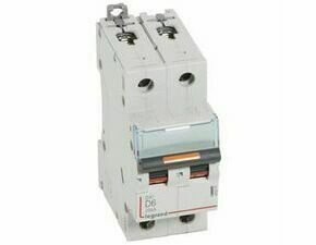 Jistič dvoupolový LEGRAND 409818 DX3 2P D6 25KA
