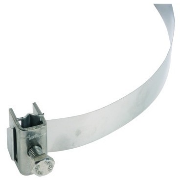 DEHN 106323  Páskový třmen na trubku B 25mm nerez pro trubky D -300mm  pro iso DEHN DEHN