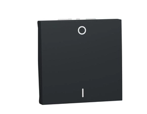 SCHN NU326254 Unica - Spínač dvojpólový řazení 2, 16A, 2M, Antracit