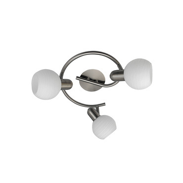 Svítidlo RABALUX 6343 AUREL saténová chromová E14 3x MAX 40W