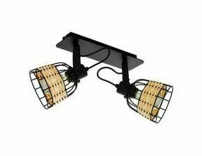 Svítidlo bodové EGLO BALKEN 2 E27 SCHWARZ RATTAN ANWICK 1