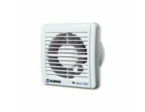 Ventilátor axiální BLAUBERG AERO 100 H, 100 mm, kuličková ložiska, časovač, hydrostat, klapka