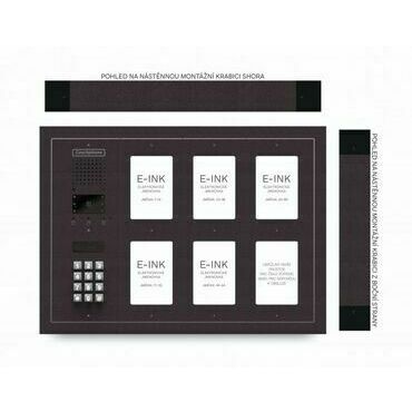 CZPHONE 4004092033 S elektronickým papírem (E-INK) FlatLine: MĚDĚNÁ - MELODY: klávesnice až 80 jmen