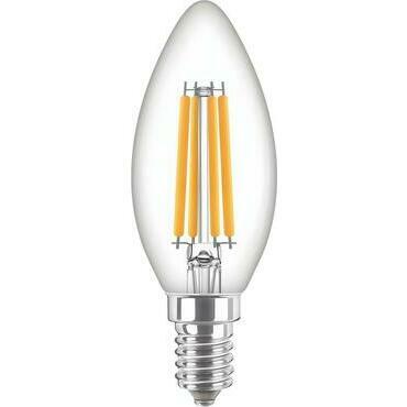 LED žárovka Philips MASTER Candle DT 2.5-25W E14 BA35 CL G, nestmívatelná, čirá, svíčka