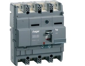 HAG HNT101DR Kompaktní jistič h3+ P250 TM 40 kA, 4-pólový, In 100 A