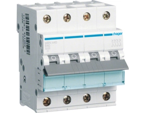 Jistič čtyřpolový HAGER MBN440 4 pól. 40A, char.B, 6 kA