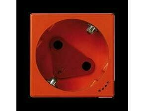 Zásuvka K45 SIMON KLS01/7, 1 nás., Schuko DATA se sign., natoč., klíč, 16A/250V~, šr. sv., oranžová