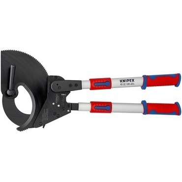 KNIPEX 95 32 100 Nůžky na kabely s teleskopickými rukojeťmi- ráčnové