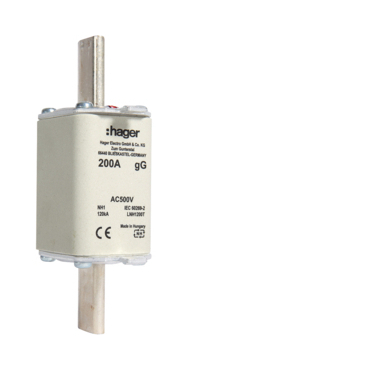 HAG LNH1200M Pojistka nožová NH1 gG 500V 200A dvojitá signalizace
