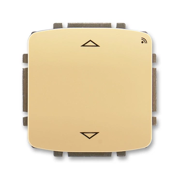 Spínač žaluziový ABB Tango 3299A-A33108 D, béžová, s krátkocest. ovl., s RF přijímačem, 868 MHz
