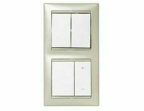 LEG 774408 VA BÍLÁ 2XSTŘ. PŘEPÍNAČ Č.6+6