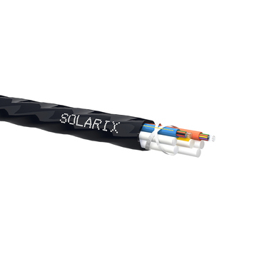 Kabel optický SOLARIX SXKO-MICRO-24-OS-HDPE, 24vl, Singlemode, 9/125, OS, HDPE, Fca, zafukovací
