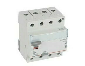Chránič čtyřpolový LEGRAND 411809 TX3 CHRÁN. 4P 80A 500MA A-S