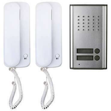 Audiotelefon drátový EMOS H1086, 2x účastník, bílý