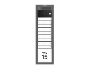DV SYSTEM: 11 až 18 tlačítek (dělené jm.) + KAMERA a textové pole (4M) - Do zdi
