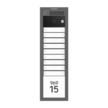 DV SYSTEM: 11 až 18 tlačítek (dělené jm.) + KAMERA a textové pole (4M) - Do zdi