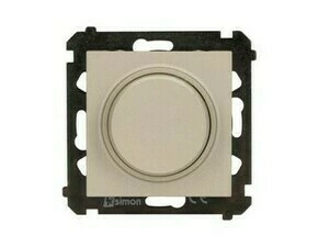 SIMON TES9L.01/144 Stmívač pro stmívatelné LED, otočné, tlačítkové spínání, jednoobvod, 2-200W,230V~