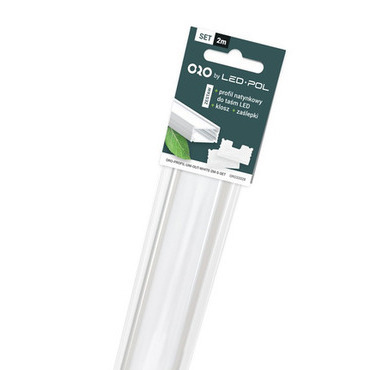 SET LED profilu LED POL ORO-PROFIL-UNI-OUT-WHITE-2M-S-SET