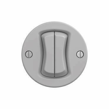 Přepínač dvojitý střídavý řaz. 6+6 GREENLUX KLIKLAP S/V2/66, světle šedá