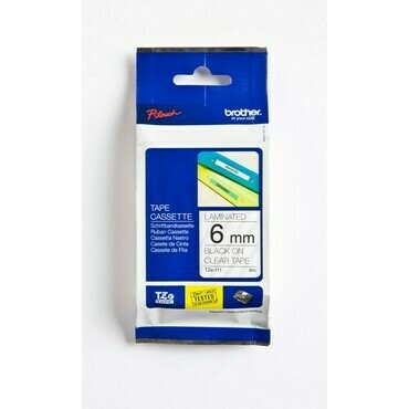 BROTHER  Páska 6  TZe-111 průhl/černá
