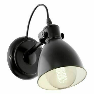 Nástěnné svítidlo PRIDDY černá 130 mm 1X40W EGLO
