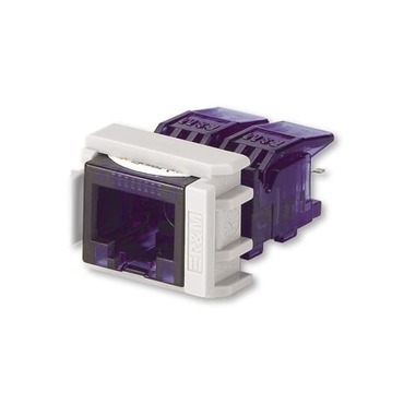 Zásuvka RJ 45-8 ABB R304374, šedá, Cat. 6 nestíněná (R&De Masssari) - do nosné masky