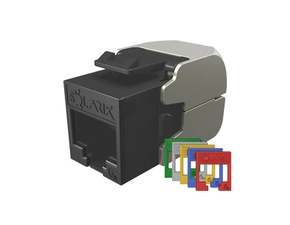 Keystone datový SOLARIX SXKJ-10G-UTP-RAL-SA, CAT6A, UTP, RJ45, černý, samořezný