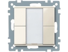 SCHN MTN617244 KNX tlač. panel 2-násobný plus, White, System M