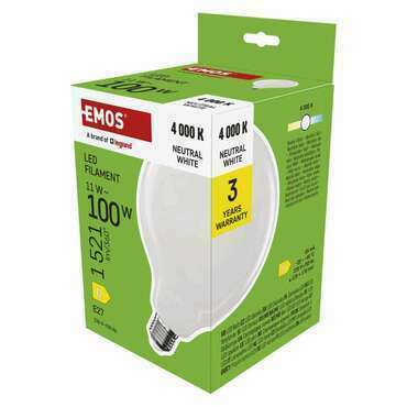 EMOS ZF2D63 LED FLM G125 GLOBE 11W(100W) 1521lm E27 NW