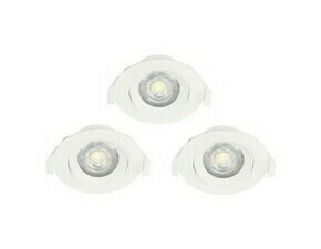 Svítidlo zapuštěné EGLO SET 3XEINBAUSPOT O90 WEISS SCHWENKBAR