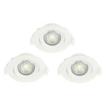 Svítidlo zapuštěné EGLO SET 3XEINBAUSPOT O90 WEISS SCHWENKBAR