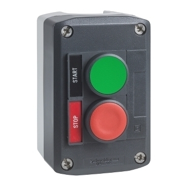 SCHN XALD211H29 Ovládací skříňka dvoutlačítková, 1 Z - zelená, 1 V - rudá