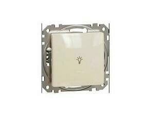 SCHN SDD112132 Sedna D/E - Tlačítko 1/0 "světlo", Béžová