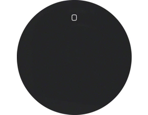 HAG 16222045 Kolébka s potiskem "0", Berker R.1/R.3, černá, lesk