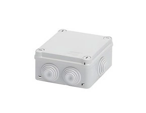 Spojovací krabice GEWISS GW44024 s víkem 1/4 otáčkový šroub pro rychlé upevnění, ip55, 100x100x50
