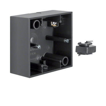 HAG 10411606 Krabice 1-násobná na omítku, Berker B.1/B.3, antracit, mat