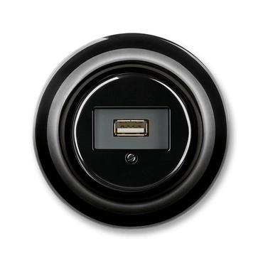 Zásuvka komunikační USB ABB Decento 5014K-C00420 N, černá
