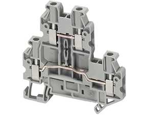 SCHN NSYTRV24D Šroubová svorka, 2 patra, 4 body, 2,5mm2 šedá (obj. mn. 50ks)