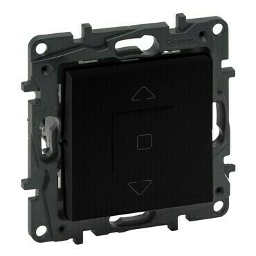 Spínač žaluzií č.1+1 LEG 863544 Niloé Step černá