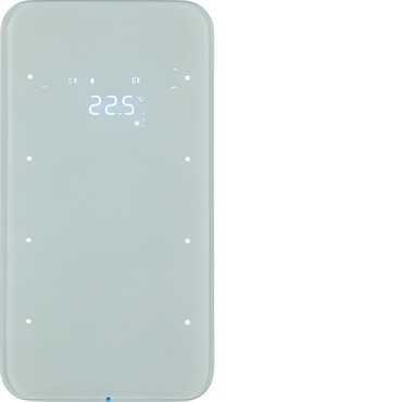 HAG 75643060 Dotykový sensor 3-násobný s termostatem, Berker R.1, sklo, bílá