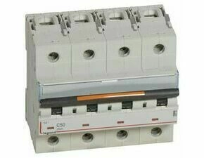 Jistič čtyřpolový LEGRAND 409799 DX3 4P C50 25KA