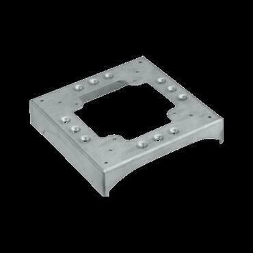 Základna SIMON KTA813/8, k DCS Alu, 3 naříz. na 85x18 mm, 1 naříz. na 130 x 18 mm, nerez. ocel