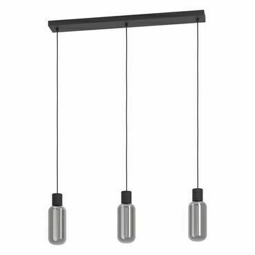 EGLO HL/3 E27 SW/GRAU-TRANSP.'MAIONE'