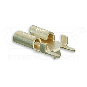 wpr9132 OBLT-IT-6308 letovací konektor objímka přímá do plošných spojů, s oporou (DIN 46244), 6,3 x