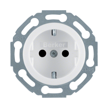 HAG 4755 Zásuvka, SCHUKO, 16 A, 250 V ~, se zvýšenou ochranou kontaktů IEC 60884-1, bezšroub. svorky