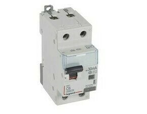 Chránič kombinovaný LEGRAND 411010 DX3 KOMB. 1+N C6 30MA AC 6KA