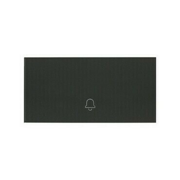 Kryt mechanického spínače SIMON 10000017-238,/tlačítka, černá matná