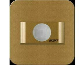 LED svítidlo orientační SKOFF Salsa PIR 120 Motion Sensor 10 V DC 0,2 W IP20 PIR 120o mosaz